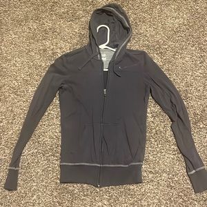 Grey Nike zip up hoodie